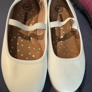 Wonder Nation Kids White Dress Shoes